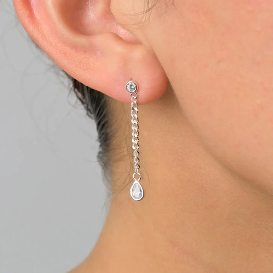 Aros plata 925 para mujer Martina en modelo