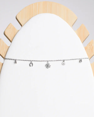 Pulsera plata 925 multiamuletos