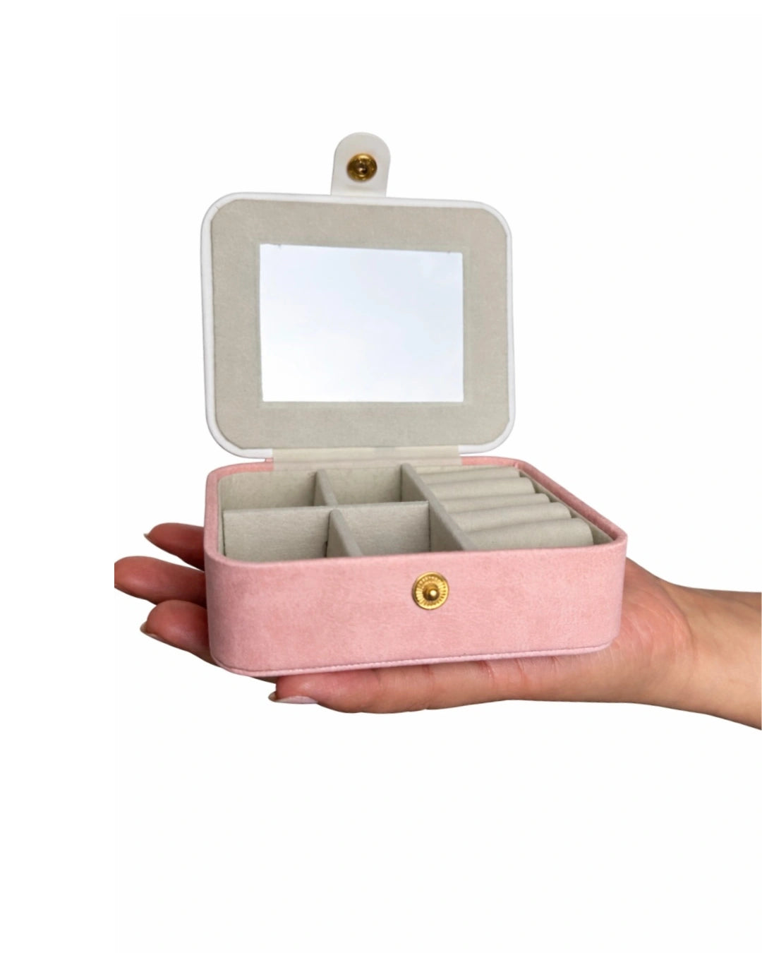 Joyero de viaje mediano con espejo sylara