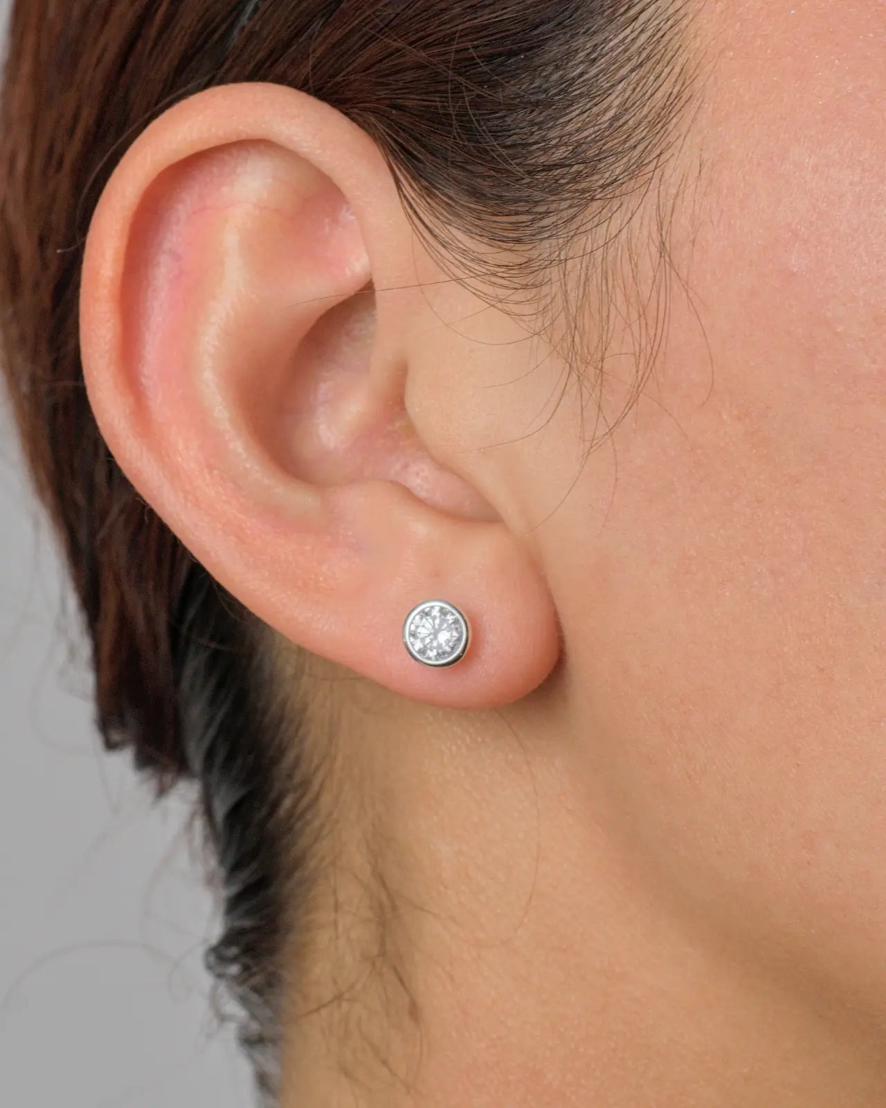 Conjunto plata 925 circón punto de luz brillante