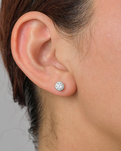 Conjunto plata 925 circón punto de luz brillante