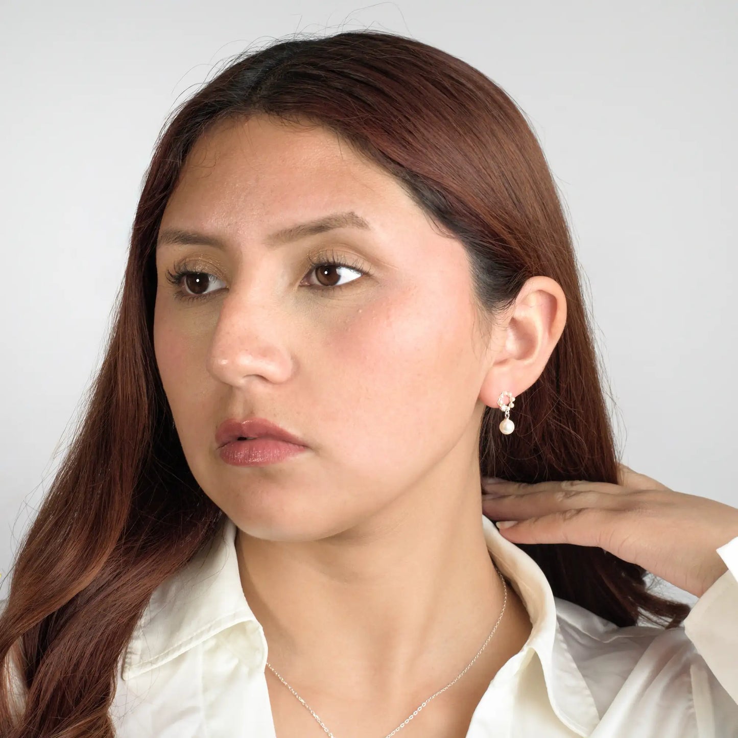 Aros plata 925 para mujer Colette perlas en modelo
