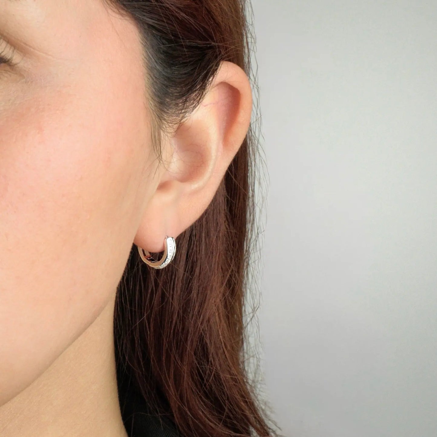 Aros plata 925 para mujer argolla Eternity en modelo