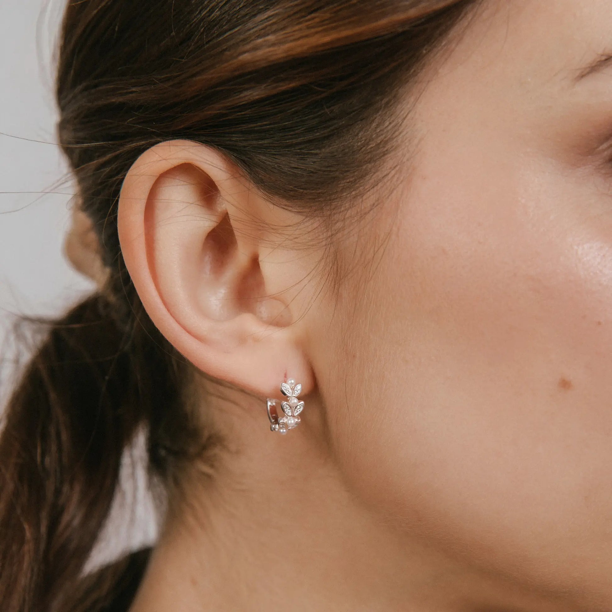 Aros plata 925 para mujer Rocio modelo
