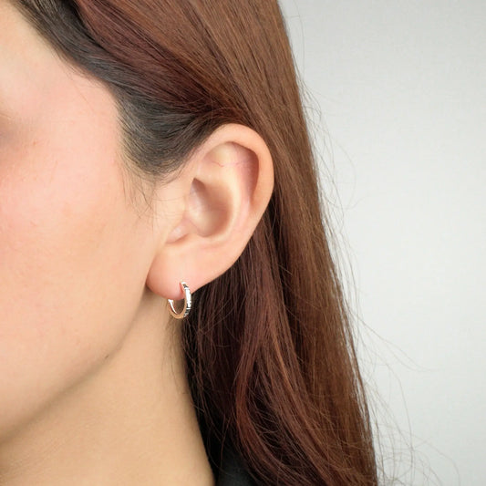 Aros plata 925 para mujer argolla Gianna en modelo