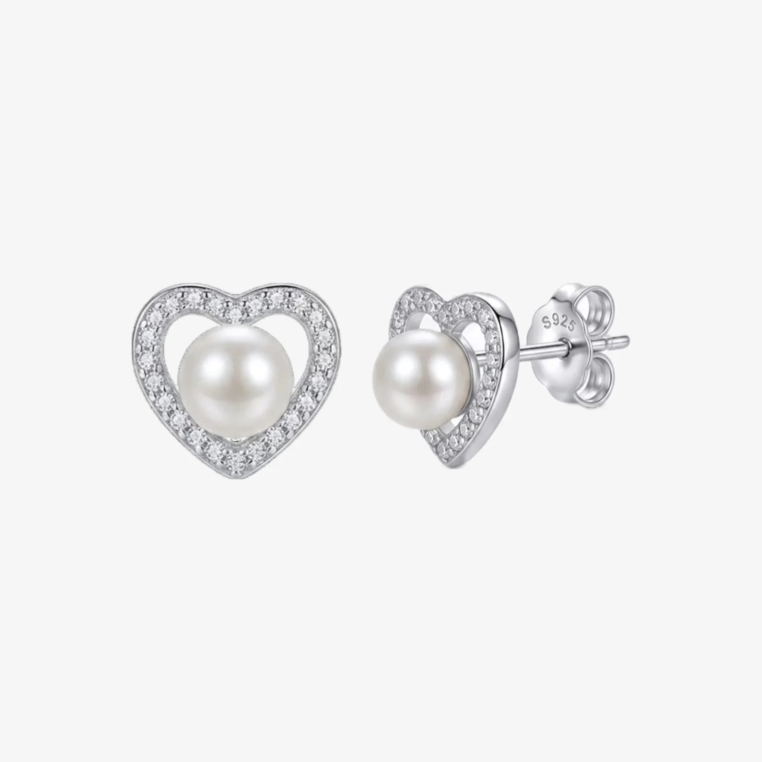 Aros plata 925 Alba para mujer de frente y costado