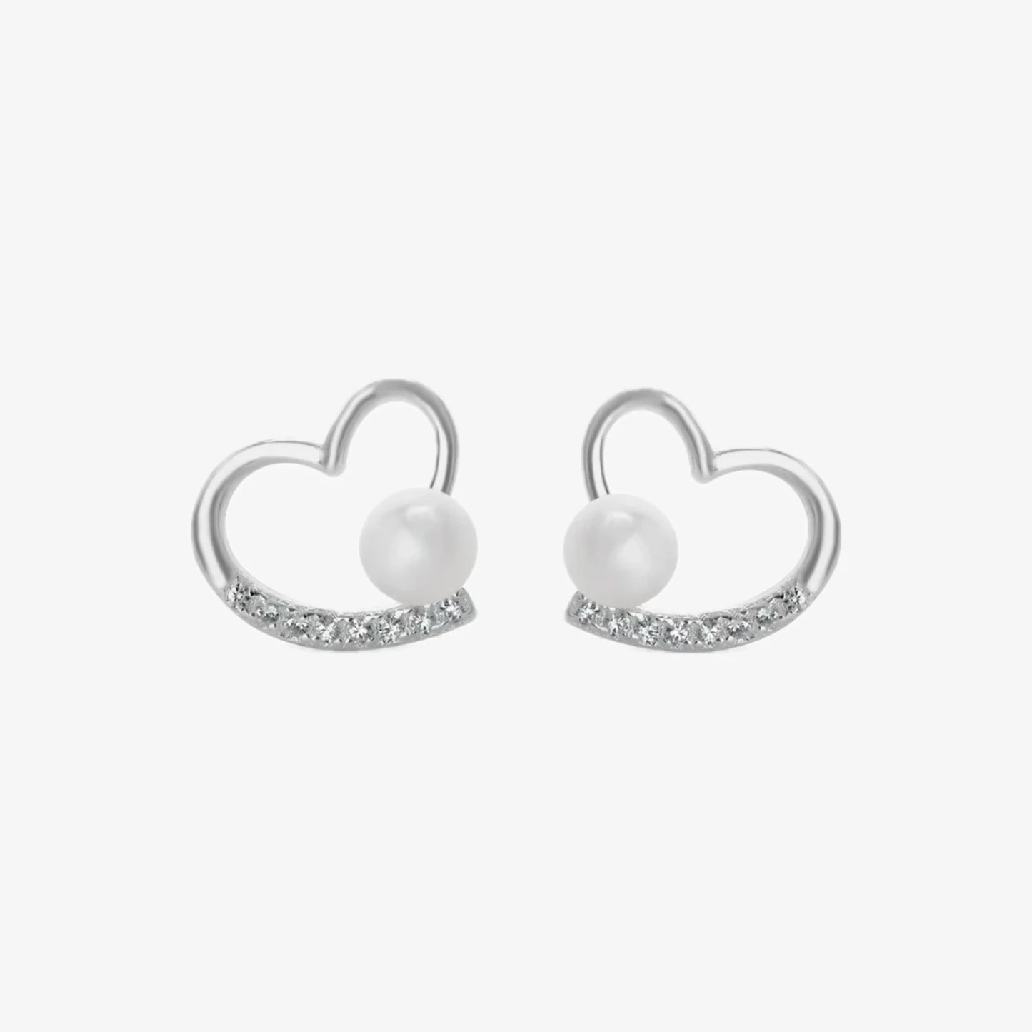 Aros plata 925 Amalia para mujer de frente