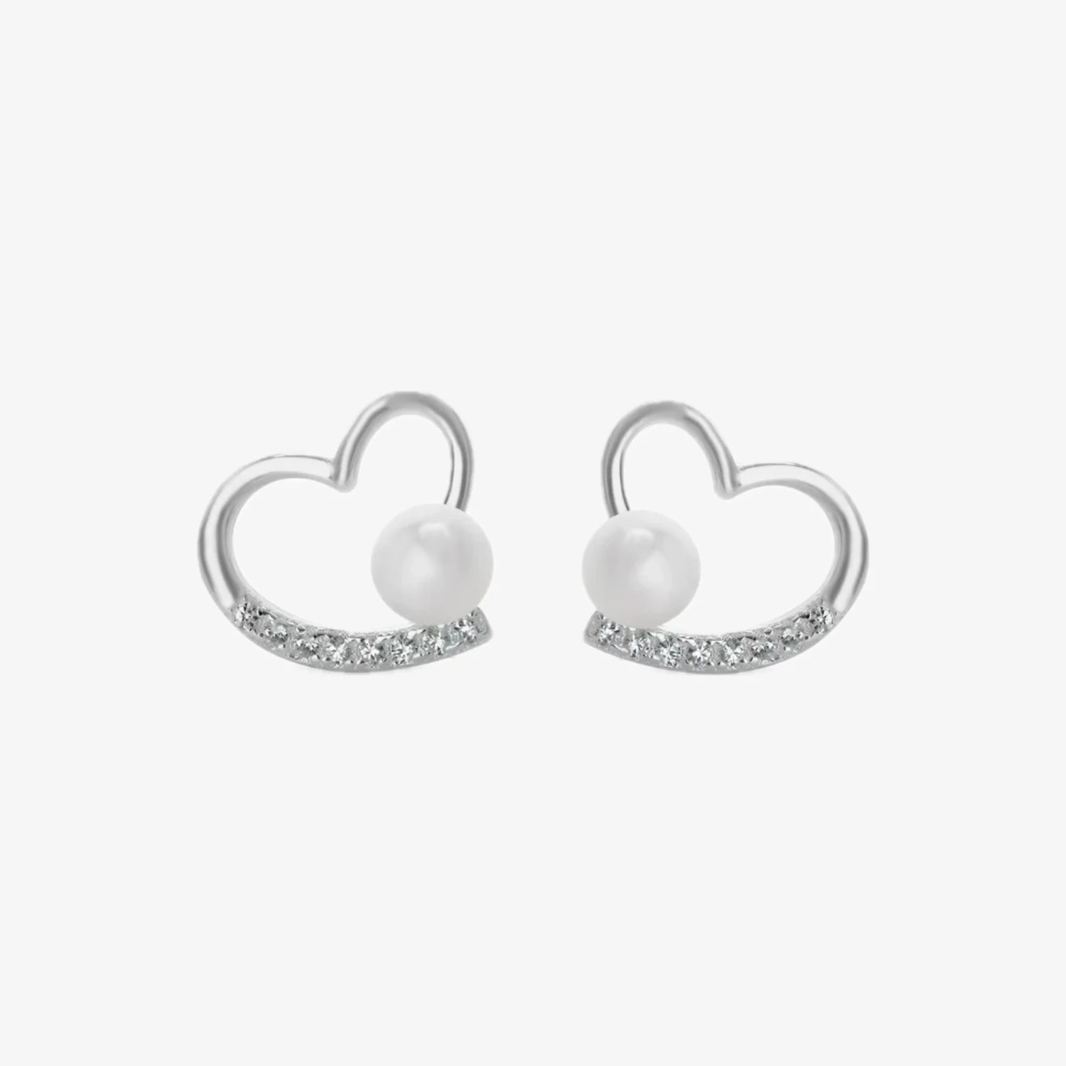 Aros plata 925 Amalia para mujer de frente