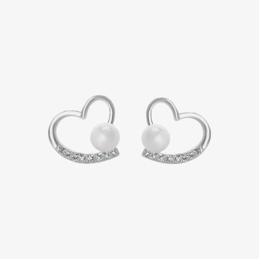 Aros plata 925 Amalia para mujer de frente