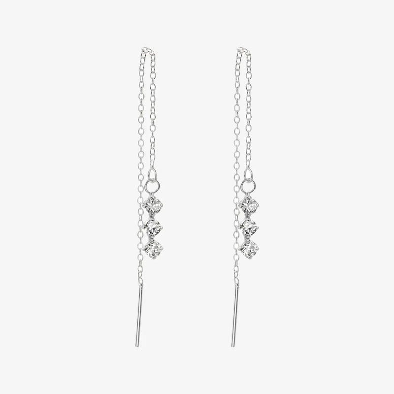 Aros plata Cascada