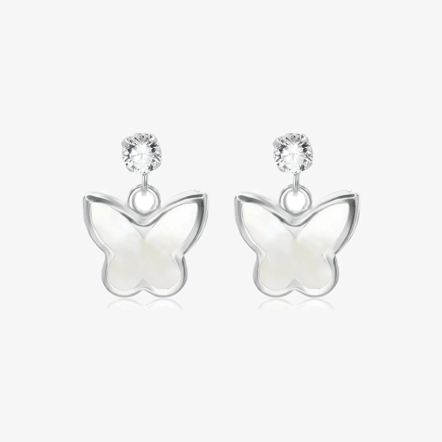 Aros plata 925 Chloe para mujer de de frente