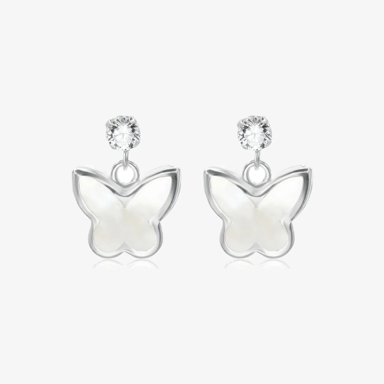 Aros plata 925 Chloe para mujer de de frente