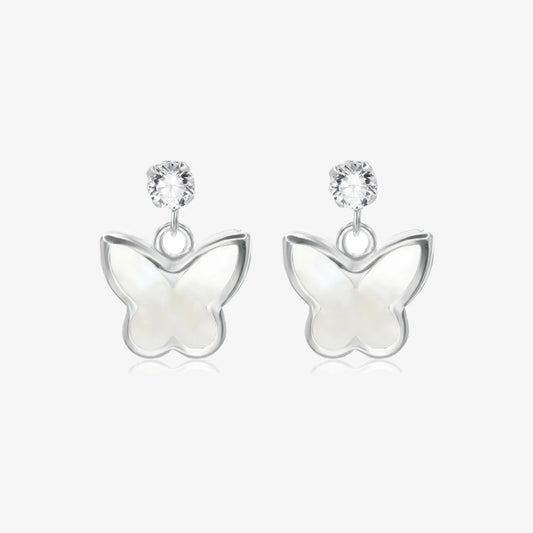 Aros plata 925 Chloe para mujer de de frente