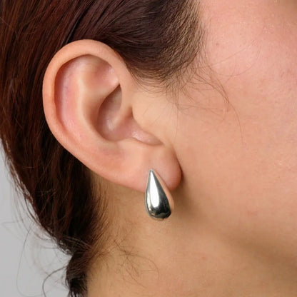 Aros plata 925 para mujer Emma talla M gota