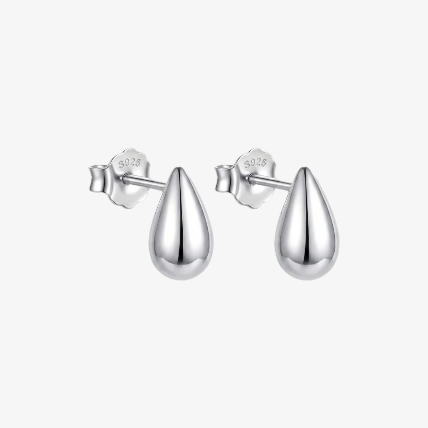 Aros plata 925 Emma de mujer talla S de frente