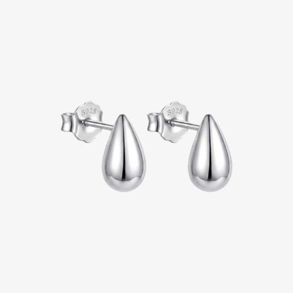 Aros plata 925 Emma de mujer talla S de frente