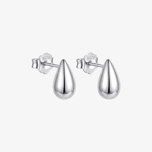 Aros plata 925 Emma de mujer talla S de frente