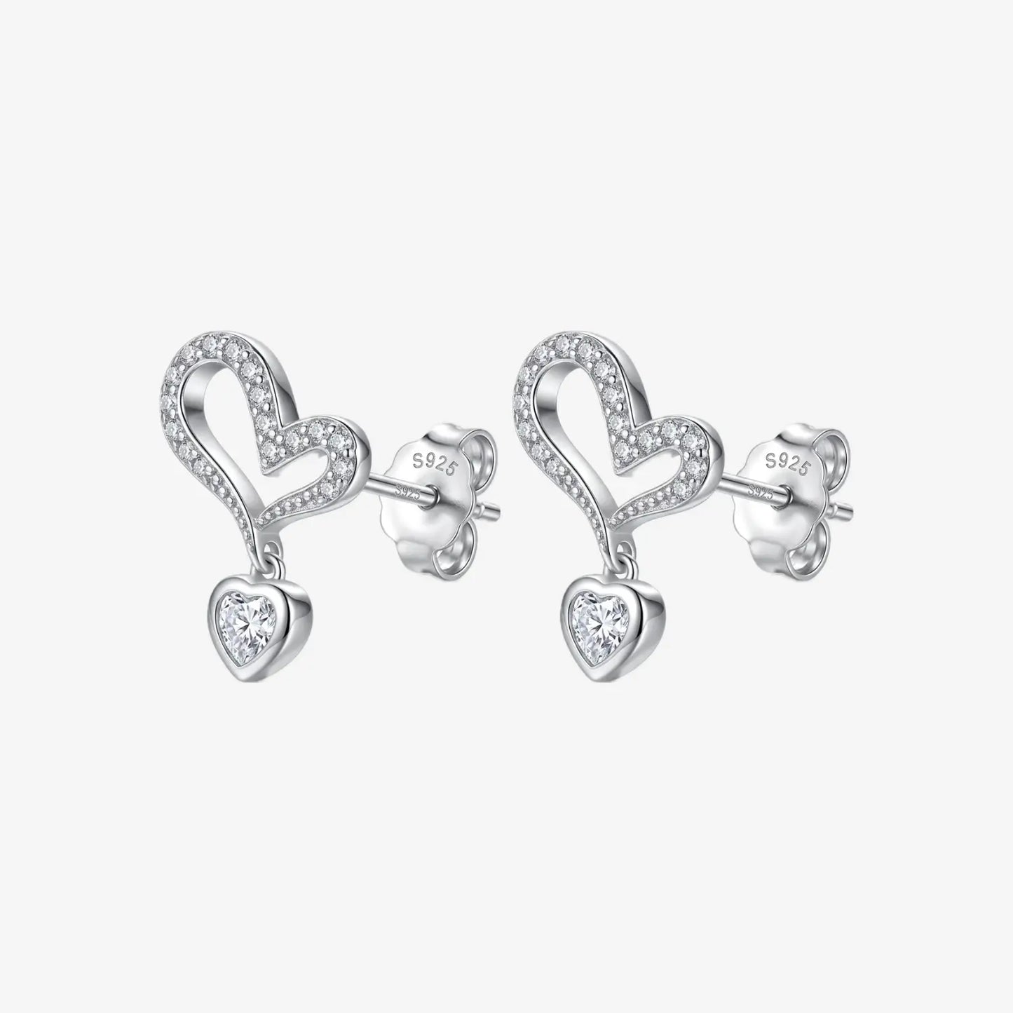 Aros plata 925 Isabella para mujer frontal