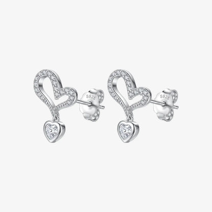 Aros plata 925 Isabella para mujer frontal