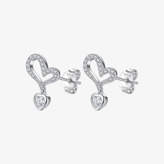 Aros plata 925 Isabella para mujer frontal