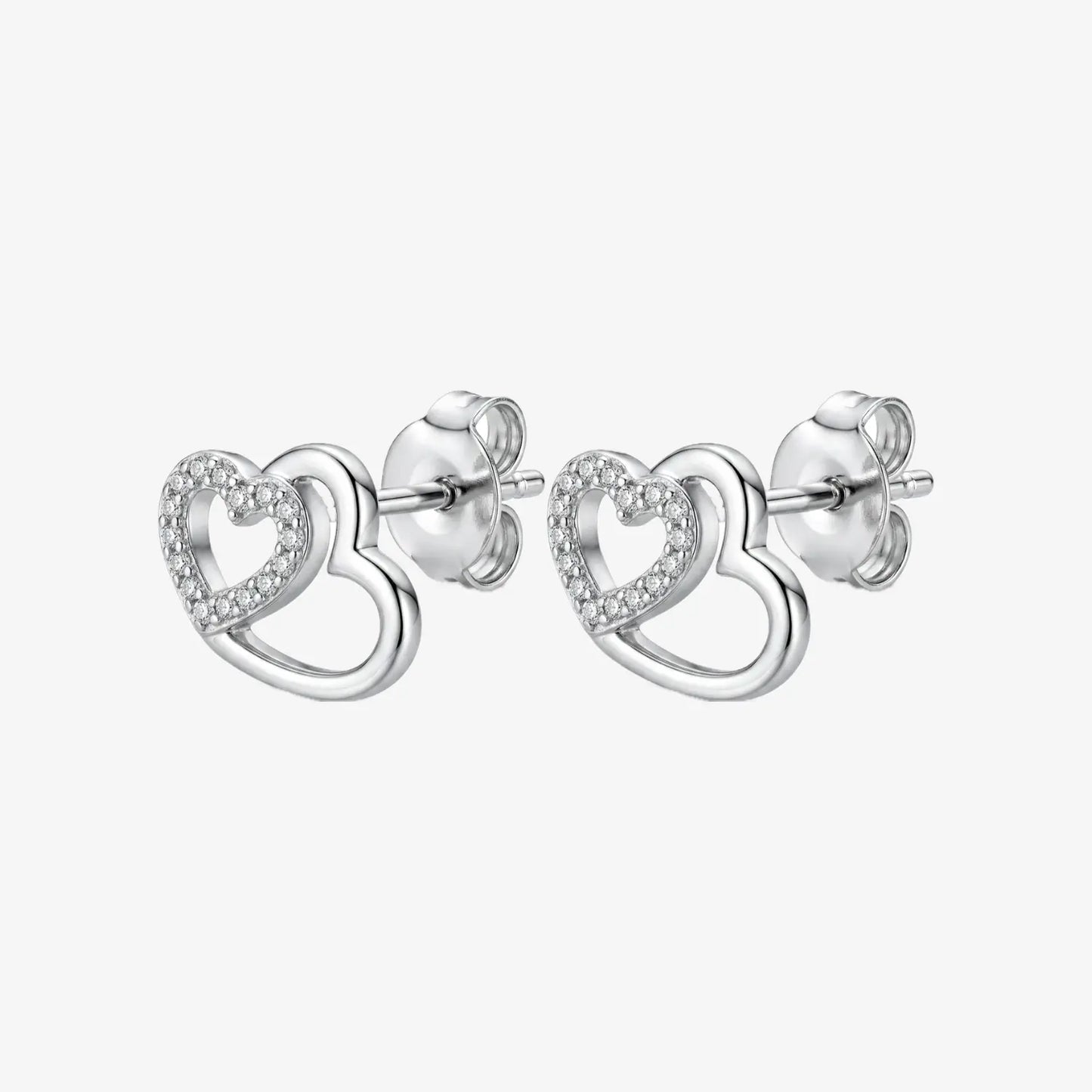Aros plata 925 Julieta para mujer de frente