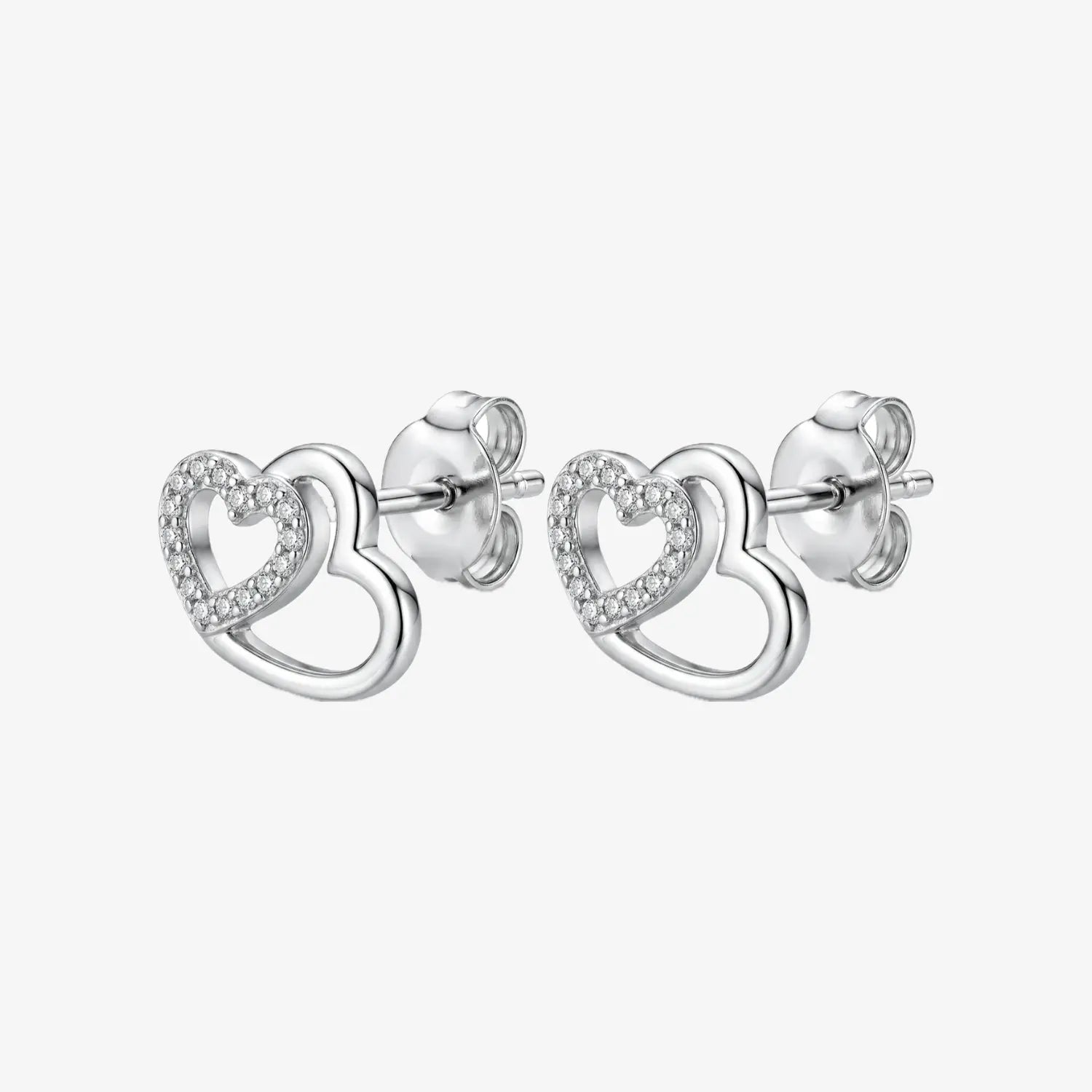 Aros plata 925 Julieta para mujer de frente