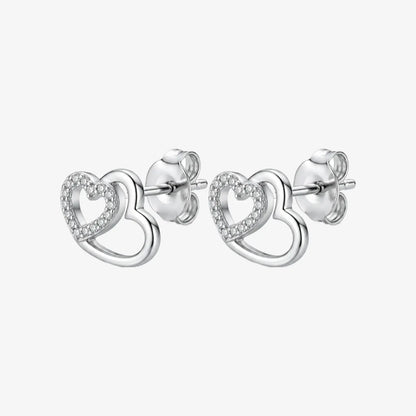 Aros plata 925 Julieta para mujer de frente