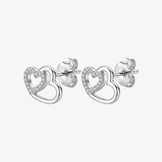 Aros plata 925 Julieta para mujer de frente