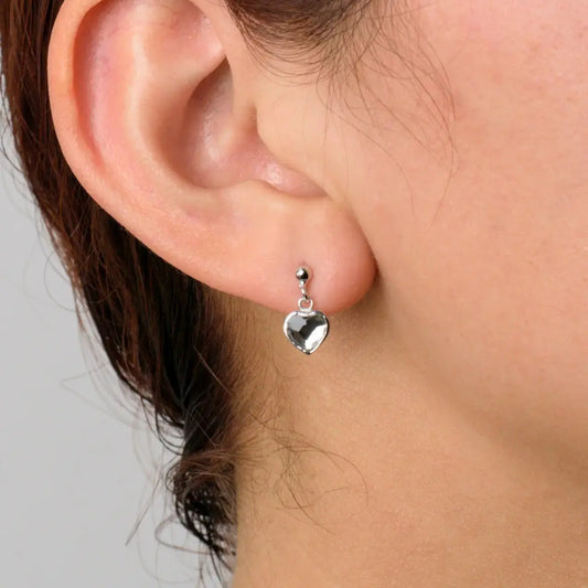 Aros plata 925 para mujer Mia corazon Swarovski en modelo