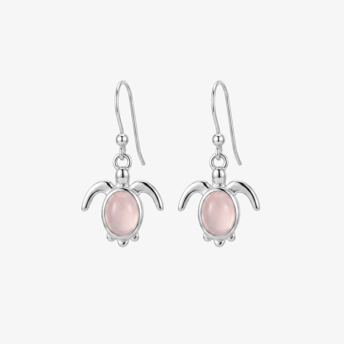 Aros plata 925 Tortuga Mia para mujer de frente