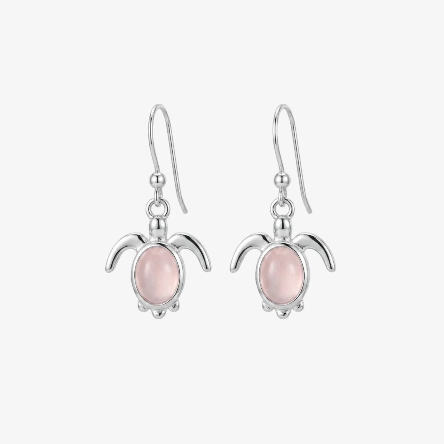 Aros plata 925 Tortuga Mia para mujer de frente