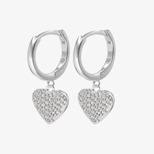 Aros plata 925 Amore Colgante para mujer fondo blanco