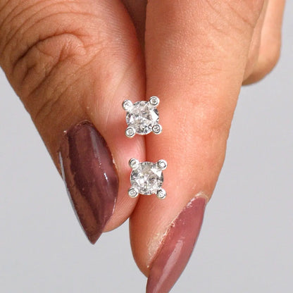 Aros plata 925 para mujer Clio en mano