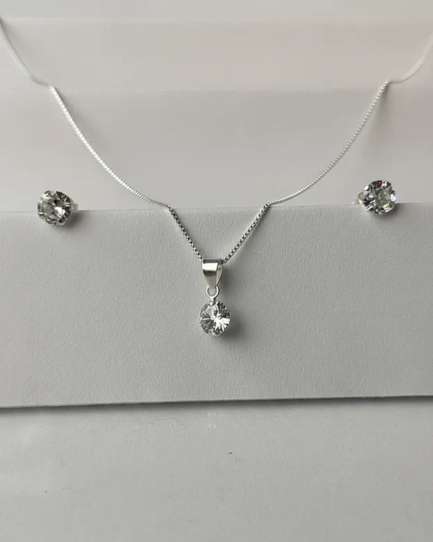 Conjunto plata Alessandra S