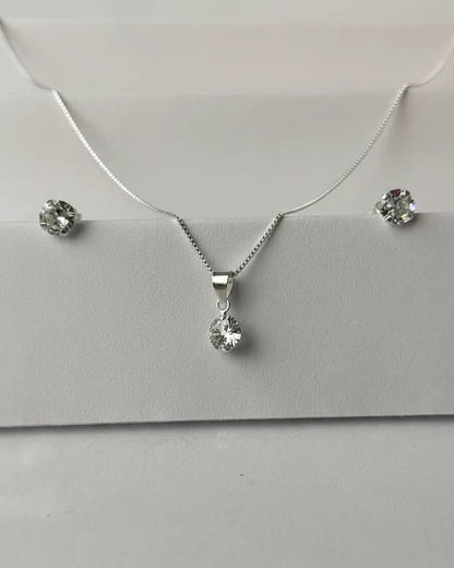 Conjunto plata Alessandra S