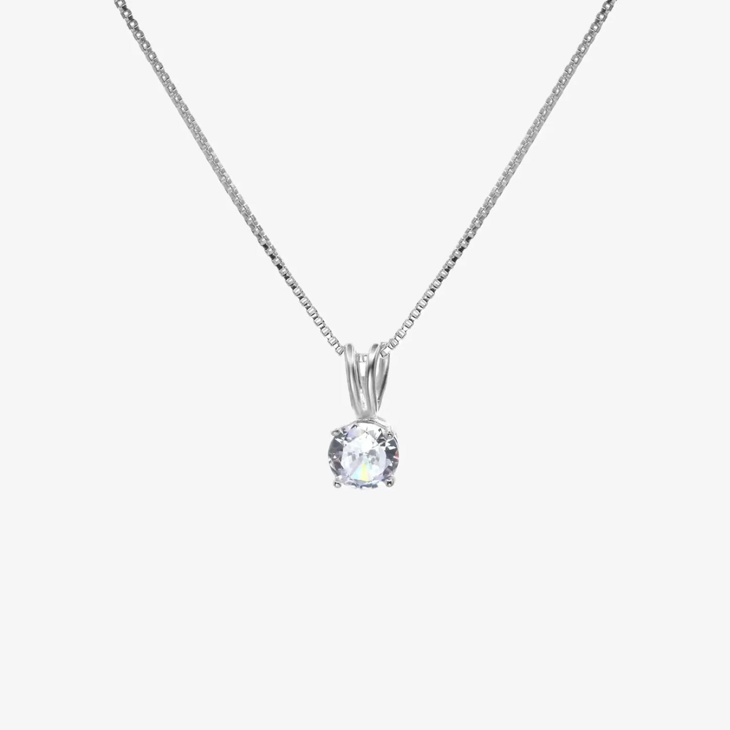 Collar plata 925 para mujer Lucia delicado fondo blanco