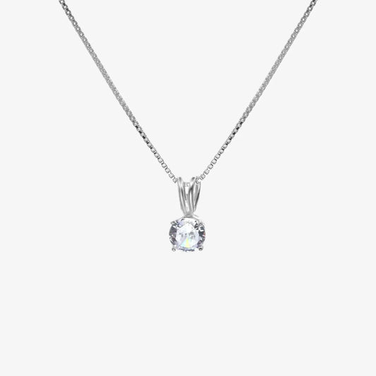 Collar plata 925 para mujer Lucia delicado fondo blanco