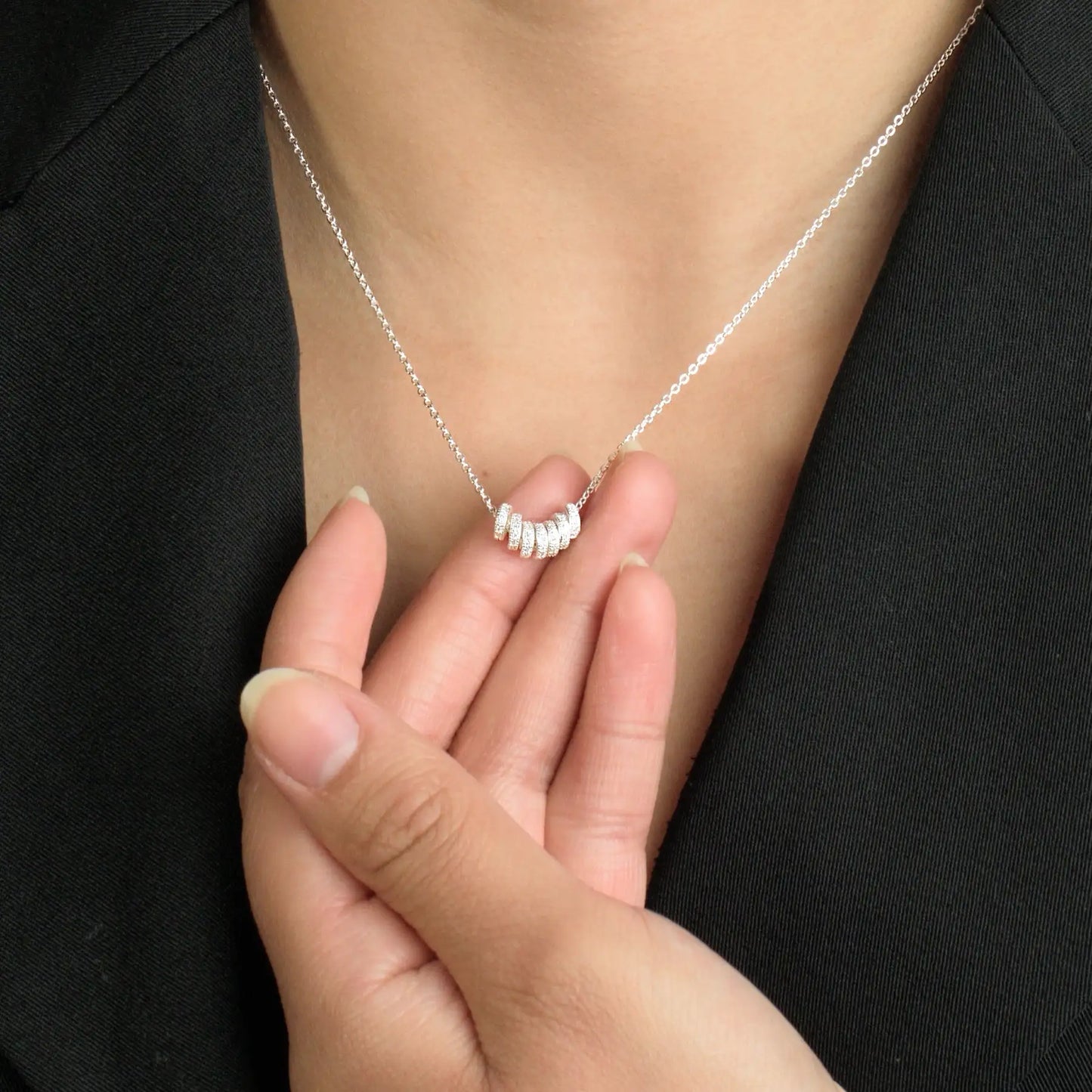 Collar plata 925 para mujer Serie Eternity en modelo