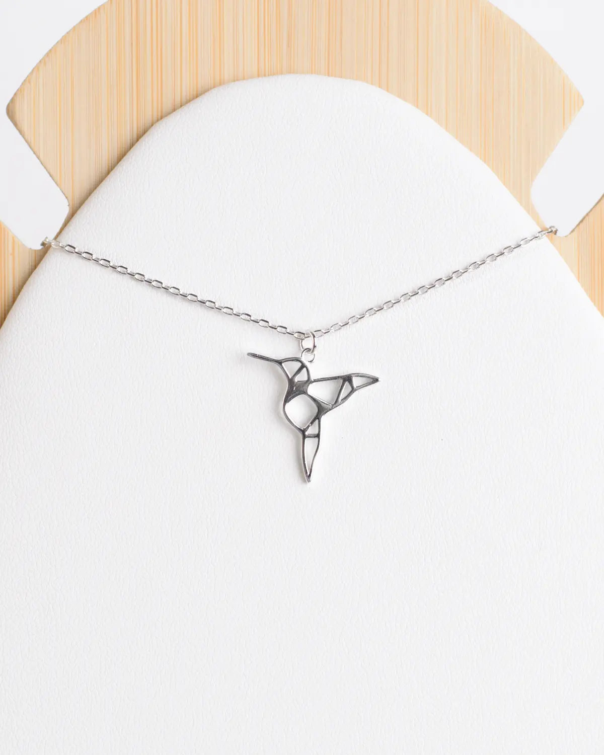 Collar plata 925 colgante colibrí