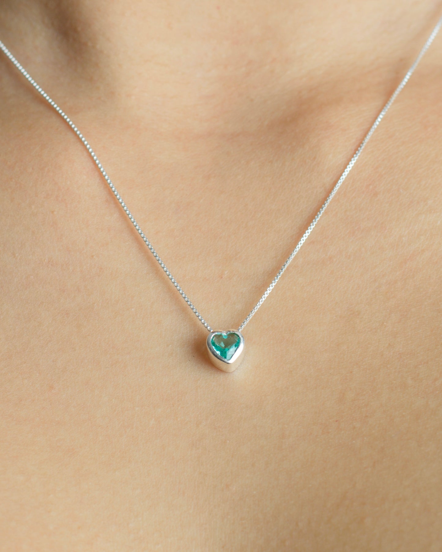 Collar plata Punto de Luz Amore Mint