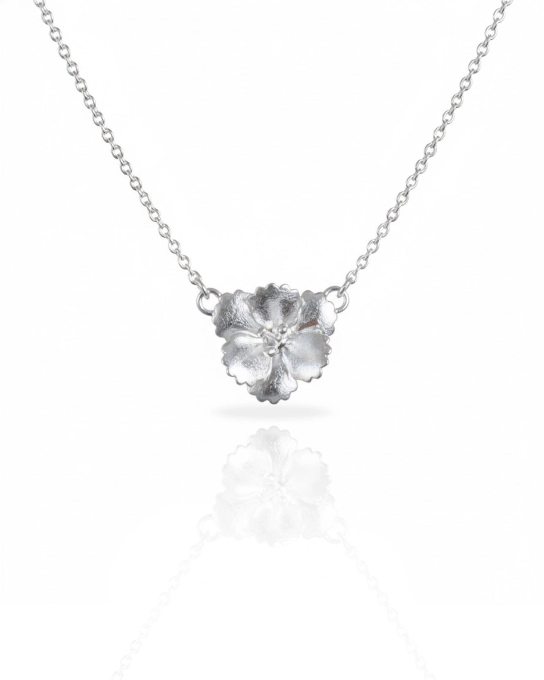 Collar plata 925 flor pensamiento