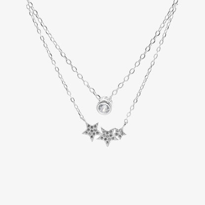 Collar plata 925 para mujer Estelar fondo blanco