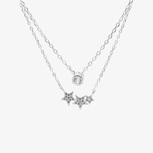 Collar plata 925 para mujer Estelar fondo blanco