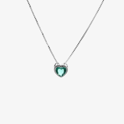 Collar plata 925 para mujer Punto de Luz Amore Mint fondo blanco