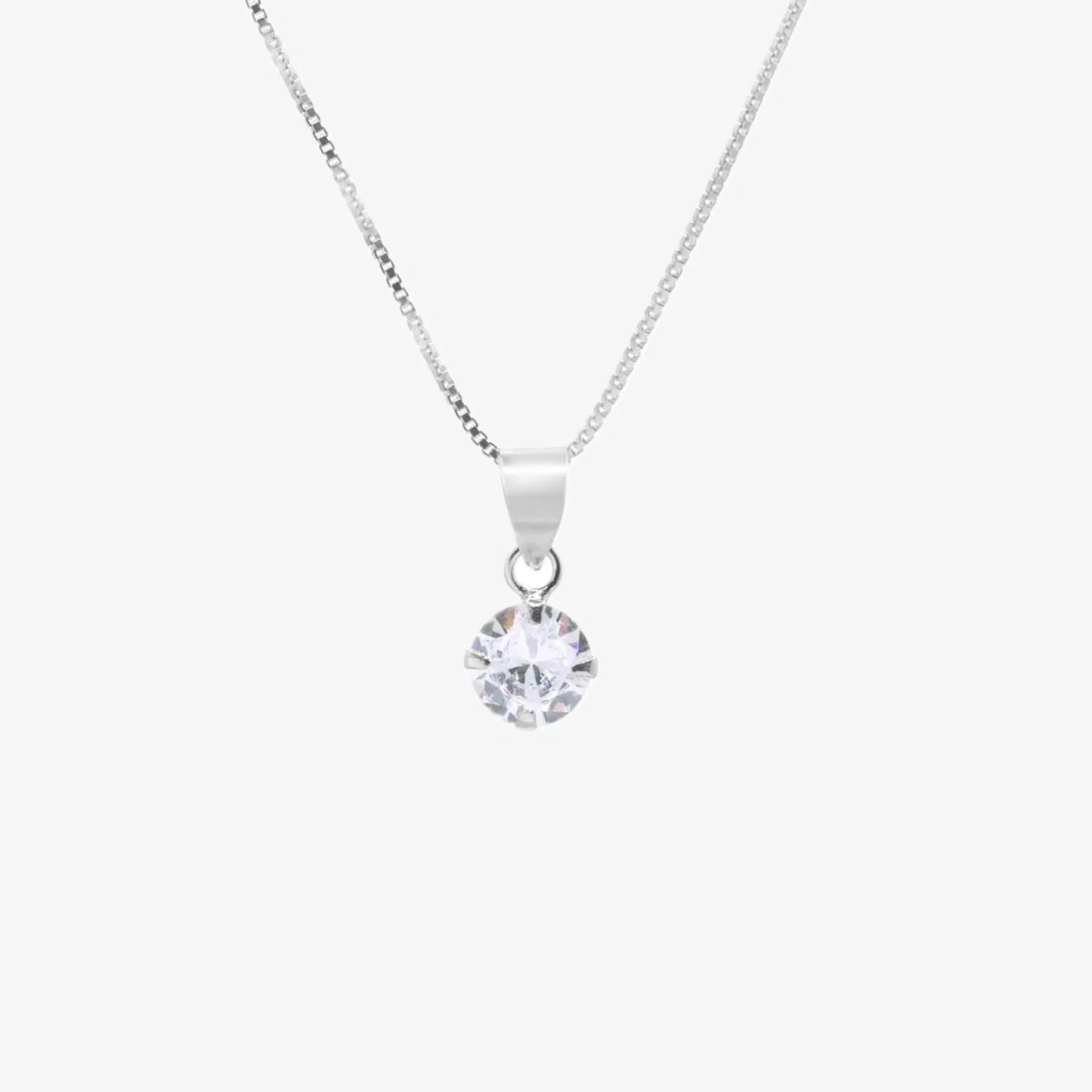 Collar plata 925 para mujer Victoria fondo blanco
