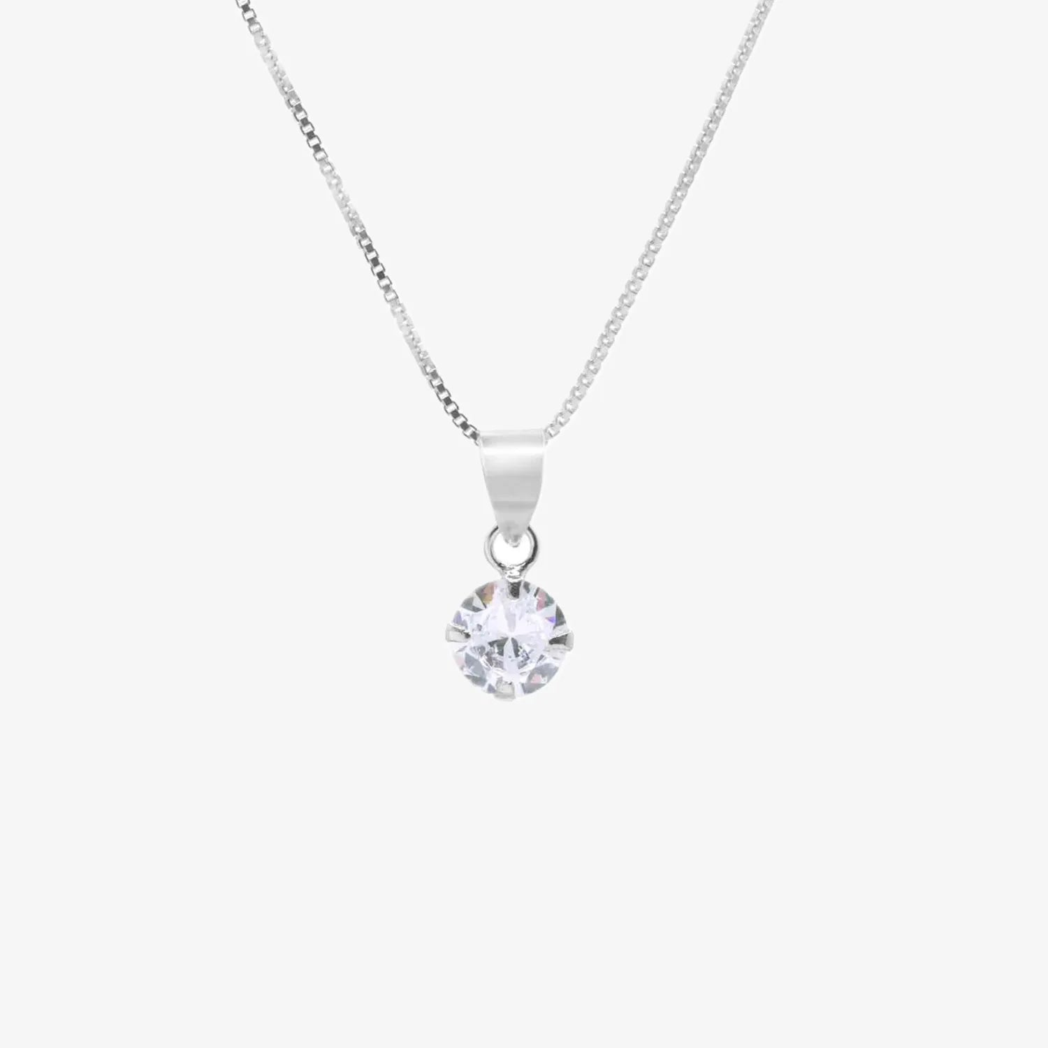 Collar plata 925 para mujer Victoria fondo blanco