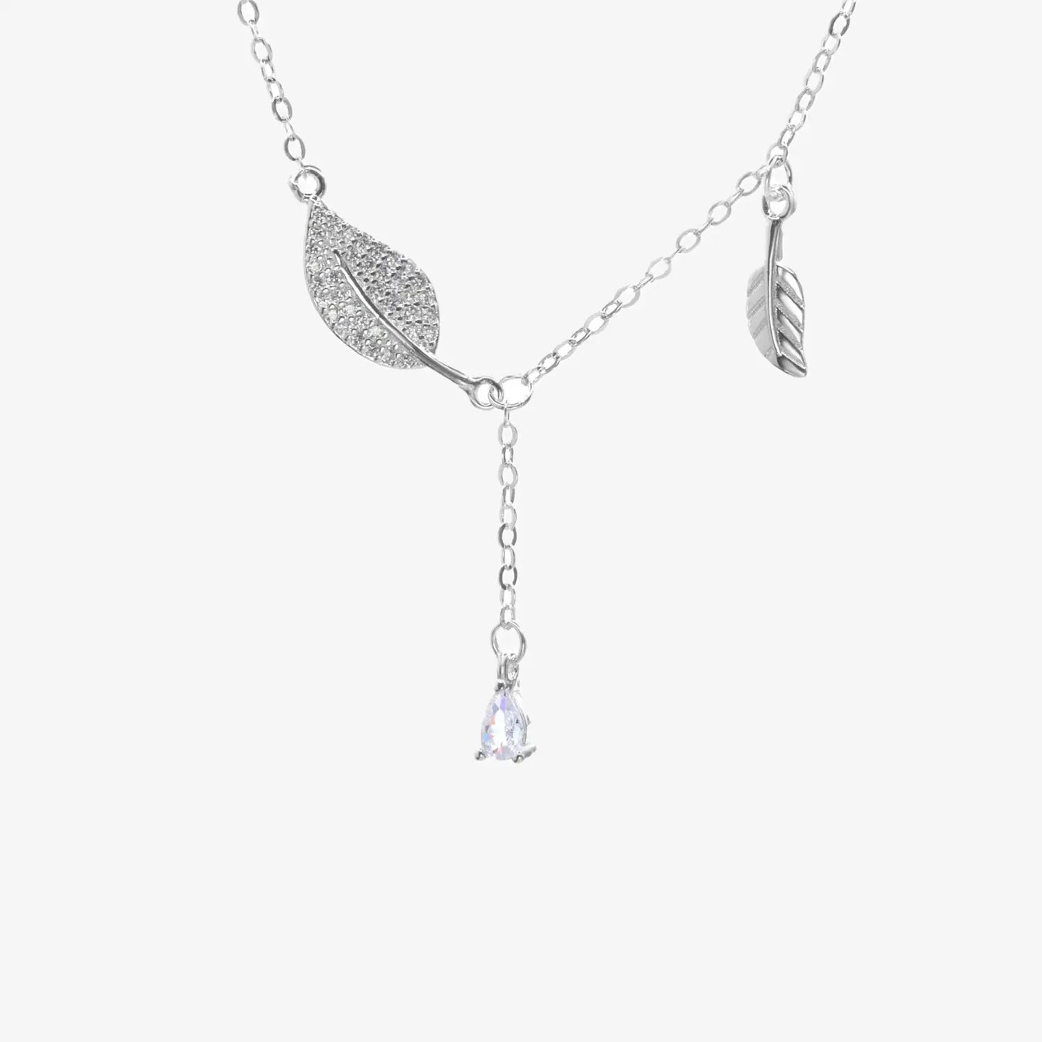 Collar plata 925 para mujer trilogia naturaleza fondo blanco