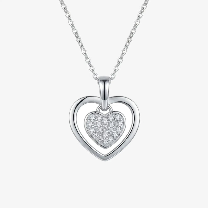 Collar plata Corazón Amelie