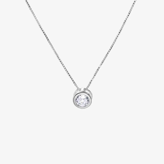 Collar plata 925 para mujer Punto de Luz Sofia fondo blanco
