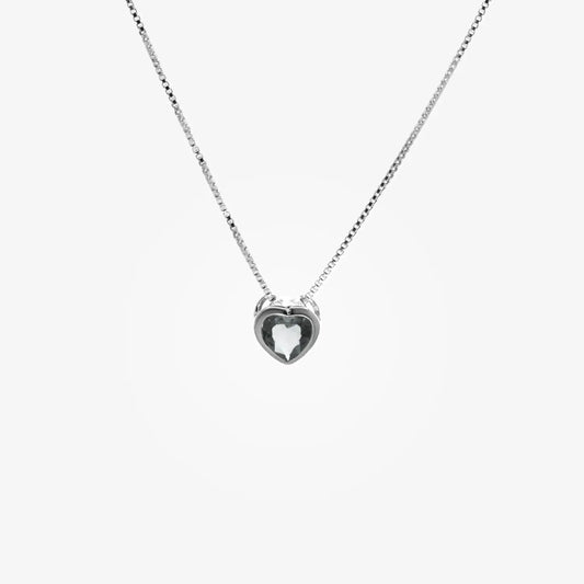 Collar plata 925 para mujer Punto de luz Amore